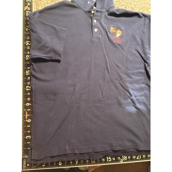 Warner Bros. Studio Store Other - Vintage 2000 Warner Bros Studio Store Taz Control Freak Polo Shirt Navy Blue XL